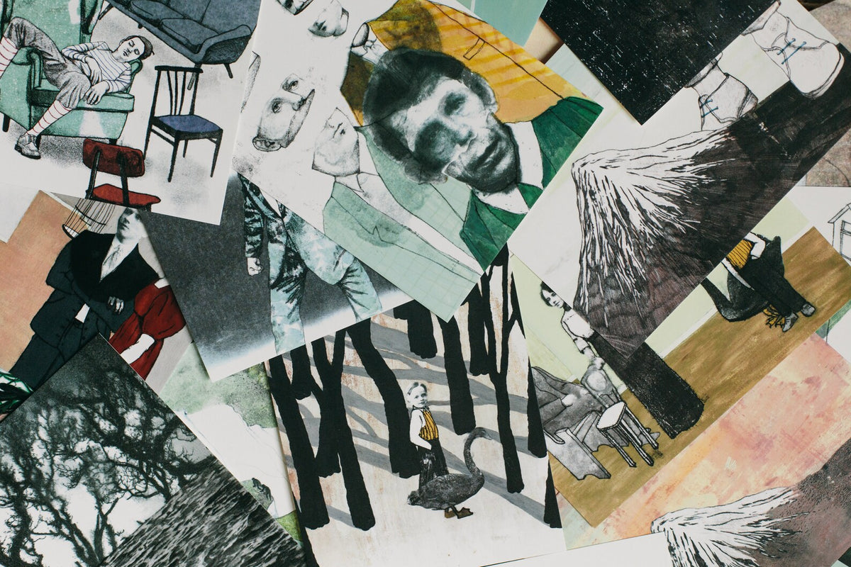 Chopped heads art print, the absurdist series