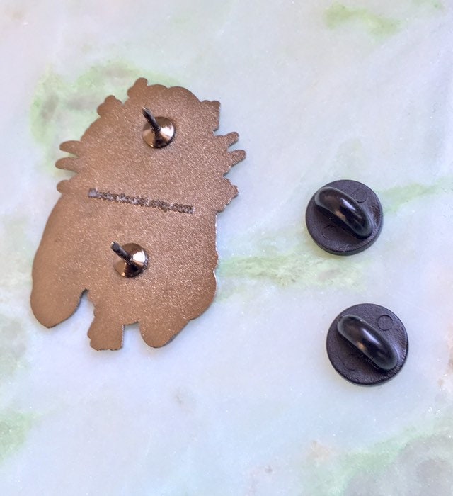 Flower girl enamel pin