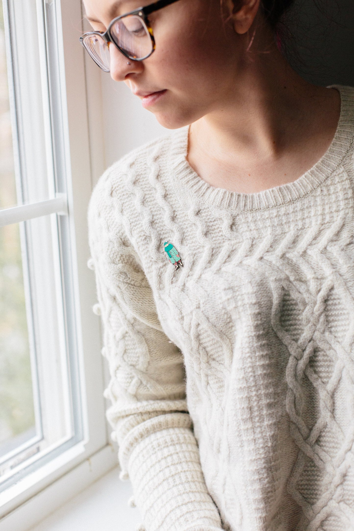 Winter Girl Enamel Pin