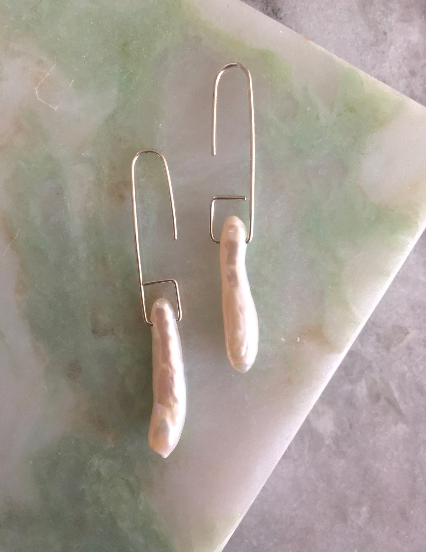 Pearl dangle earrings