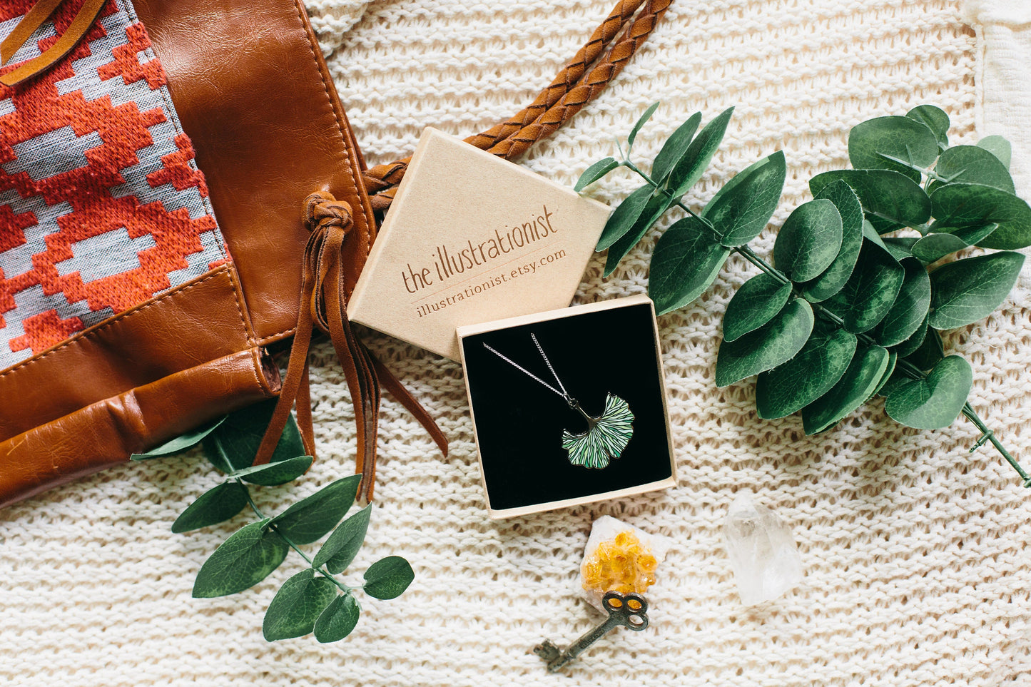 Ginkgo Biloba Hard Enamel Pin