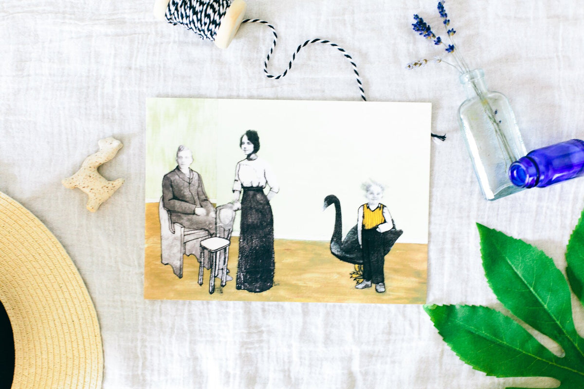 Bimbo and his Family art print