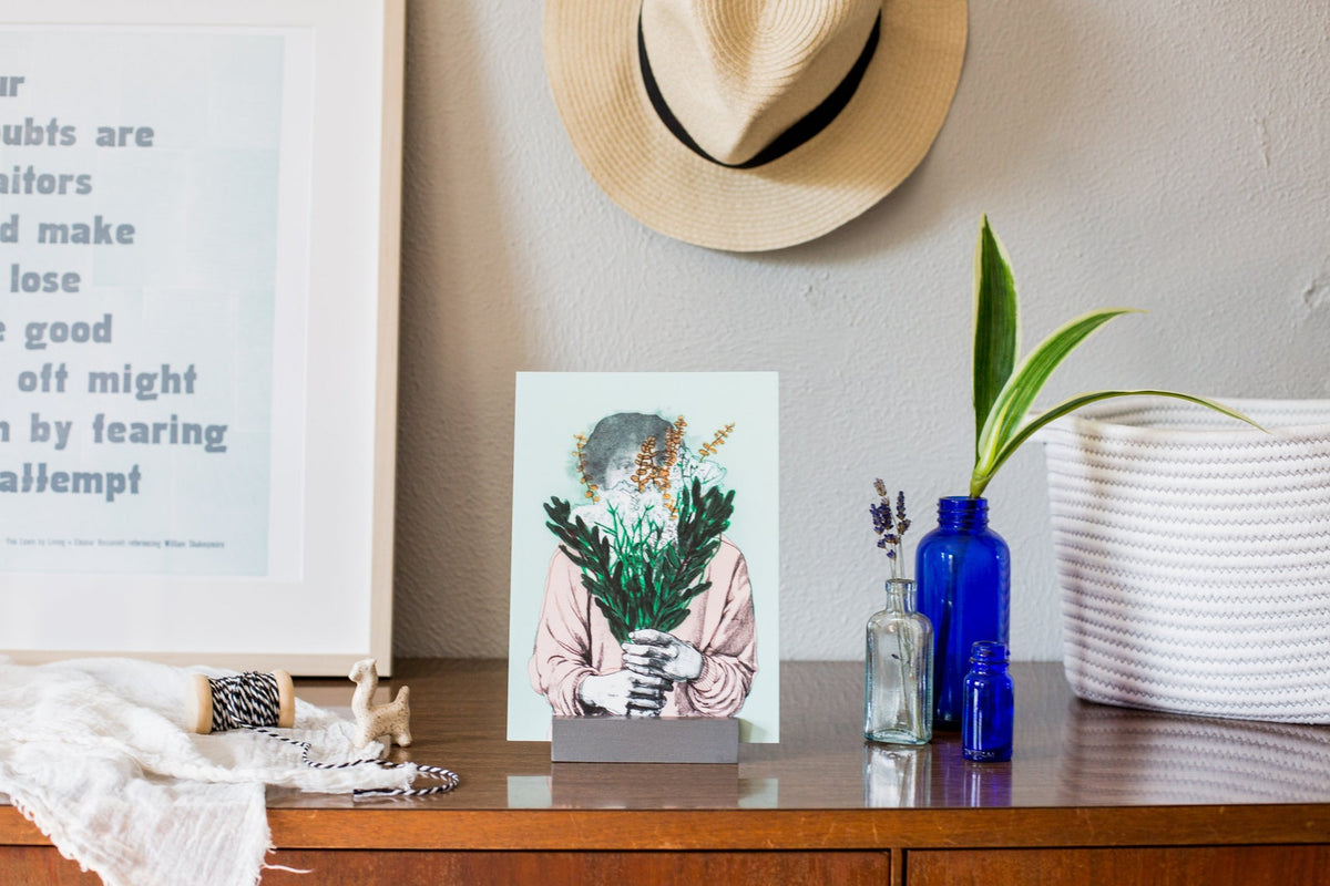 Flower girl art print
