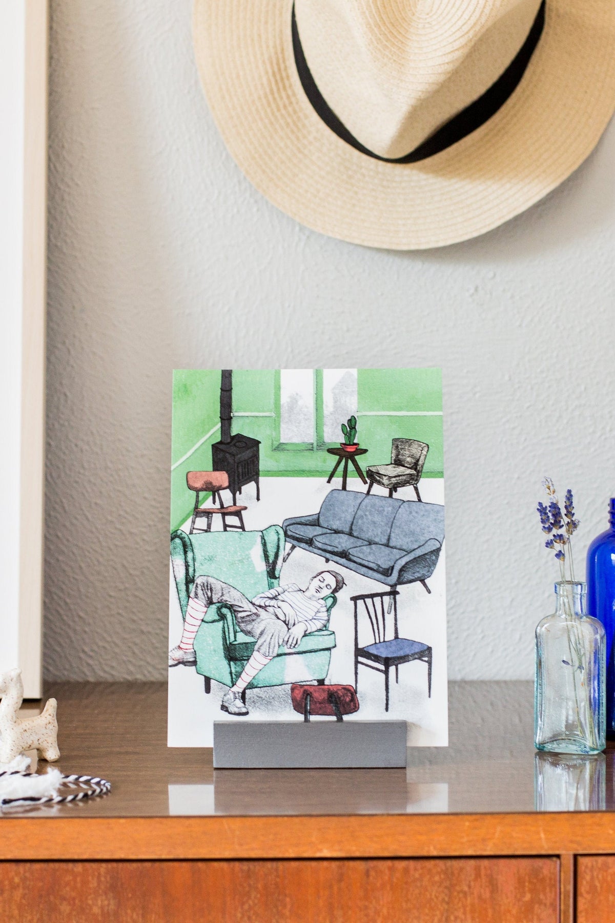 Frenchy art print, the absurdist series