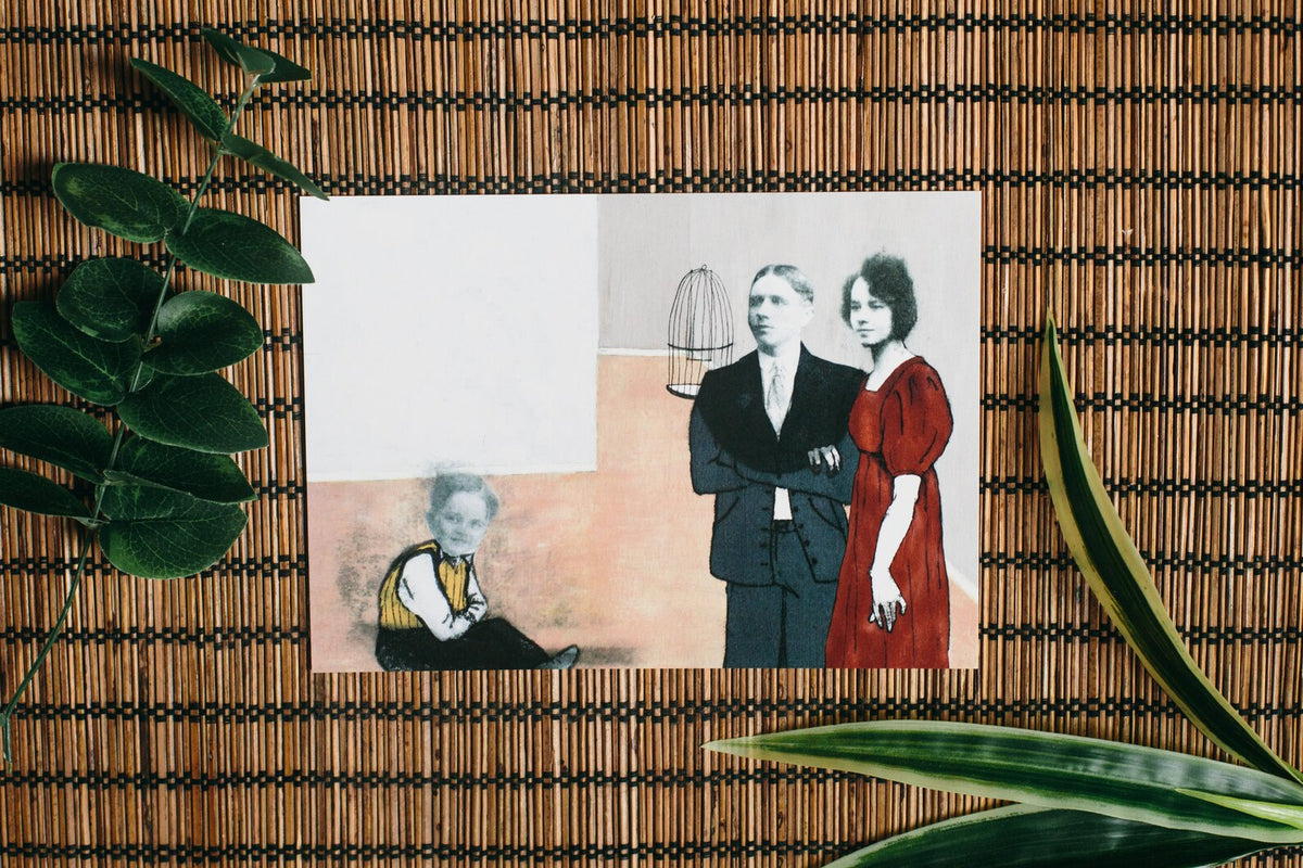 Bimbo and his Family in the Pink Room art print