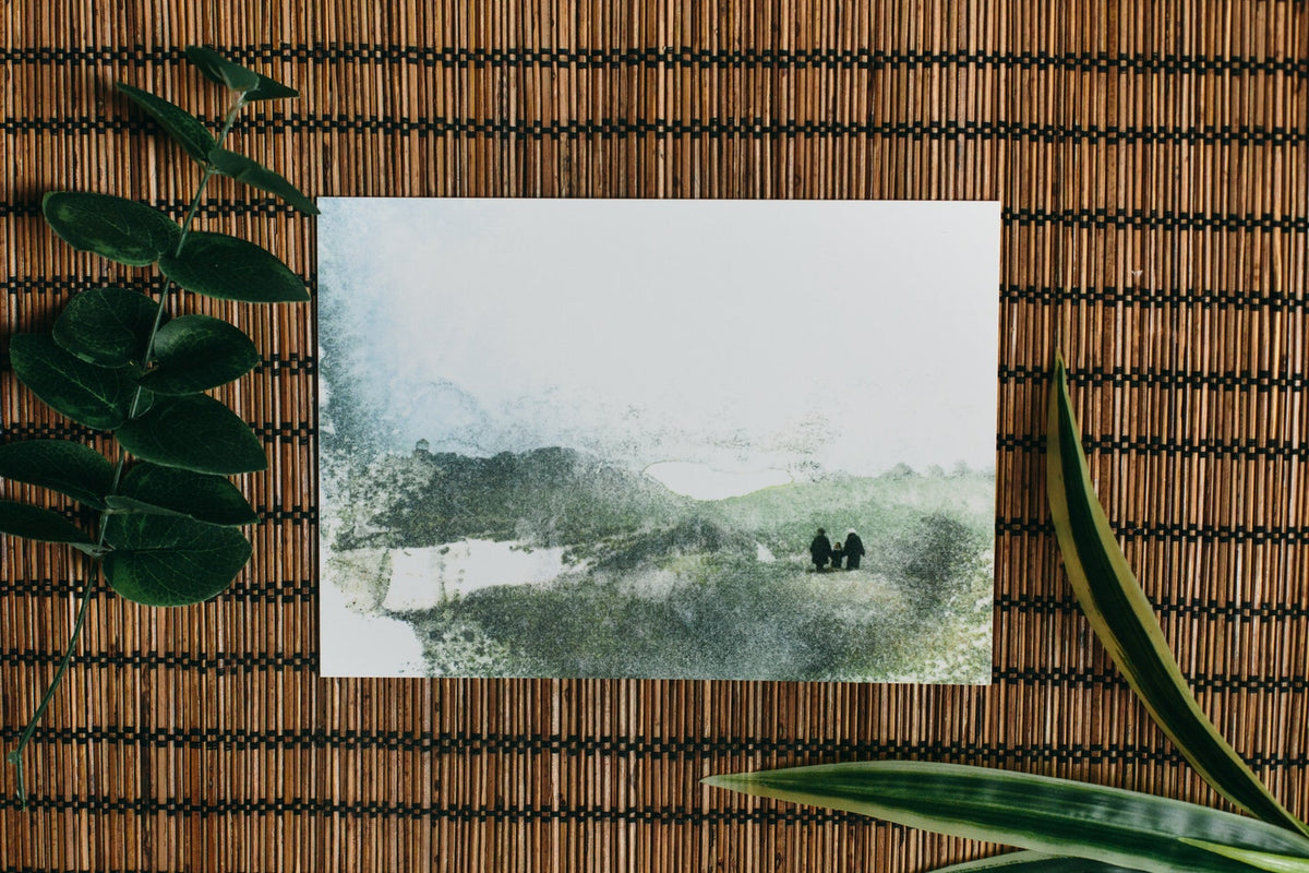 Walking in England art print