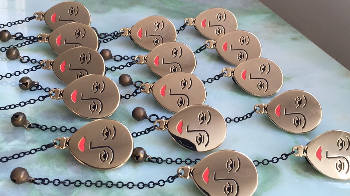 Balloon enamel pin