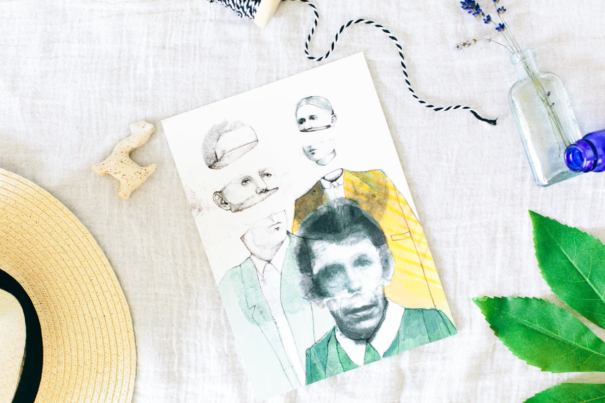 Chopped heads art print, the absurdist series
