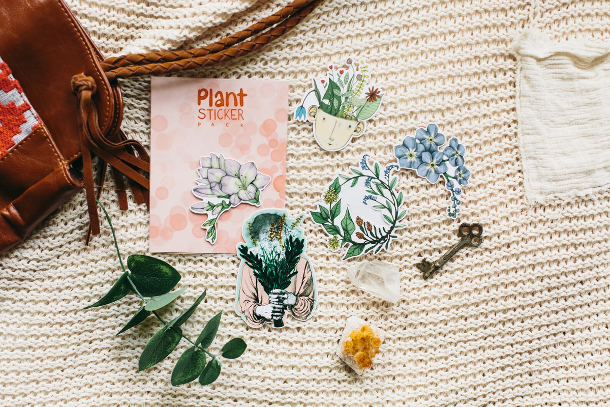 Plant sticker set